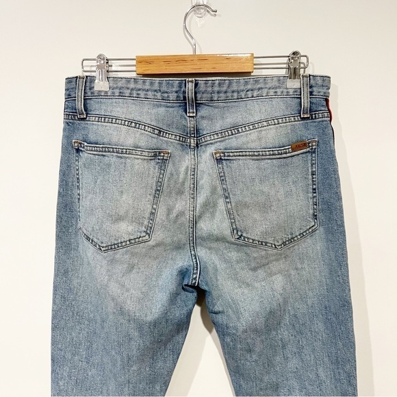 Joe's Jeans Smith High Rise Straight Leg Ankle Jean Side Stripe Raw Hem - Picture 8 of 15